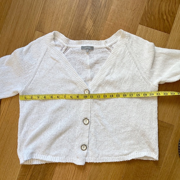 Habitat White Cotton Button Up Cardigan - Picture 5 of 8